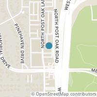 Map location of 384 N Post Oak Lane #384, Houston, TX 77024
