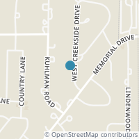 Map location of 711 W Creekside Dr, Houston TX 77024