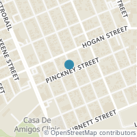 Map location of 1809 Chestnut Street, Houston, TX 77009