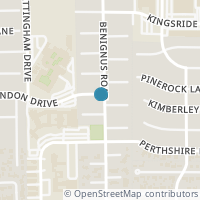 Map location of 12503 Vindon Dr, Houston TX 77024