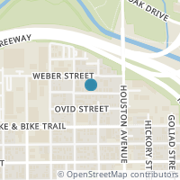 Map location of 1624 Alamo Street, Houston, TX 77007