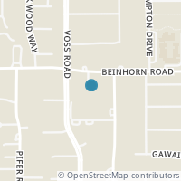 Map location of 2 Pine Crescent Court, Hunters Creek Village, TX 77024