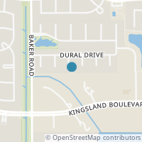 Map location of 615 Dinorah Ct, Houston TX 77094