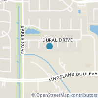 Map location of 615 Dinorah Court, Houston, TX 77094