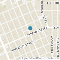 Map location of 1104 Gargan Street, Houston, TX 77009