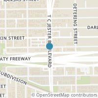 Map location of 419 T C Jester Boulevard, Houston, TX 77007
