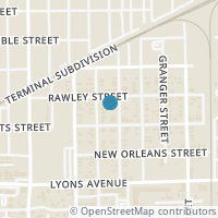 Map location of 1813 Pannell St #C, Houston TX 77020