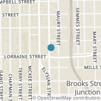 Map location of 1912 Elysian Street, Houston, TX 77026