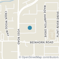 Map location of 10718 Marsha Lane, Hunters Creek Village, TX 77024