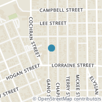 Map location of 1924 Gano Street, Houston, TX 77009