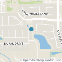 Map location of 407 Sterling Heights Ln, Houston TX 77094