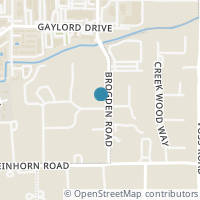 Map location of 805 Brogden Road, Hedwig Village, TX 77024