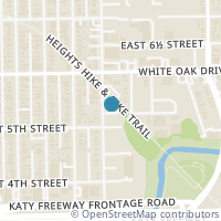 Map location of 520 Oxford St #B, Houston TX 77007
