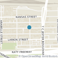 Map location of 5501 Petty Street, Houston, TX 77007