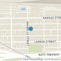 Map location of 5637 Petty Street, Houston, TX 77007