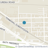 Map location of 5933 Kiam St, Houston TX 77007