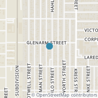 Map location of 408 Hahlo St, Houston TX 77020
