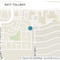 Map location of 14135 Lost Meadow Lane, Houston, TX 77079