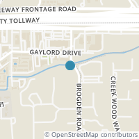 Map location of 913 Brogden Road, Hedwig Village, TX 77024