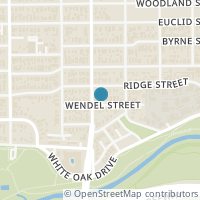 Map location of 713 Wendel St, Houston TX 77009