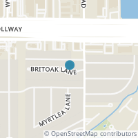 Map location of 10910 Britoak Lane, Houston, TX 77079