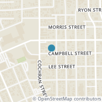 Map location of 1217 Campbell St, Houston TX 77009