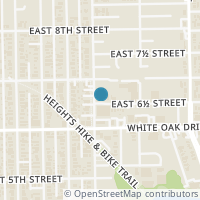 Map location of 628 Oxford St, Houston TX 77007