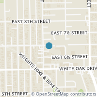 Map location of 610 E 7Th St, Houston TX 77007