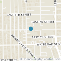 Map location of 610 E 7th Street, Houston, TX 77007