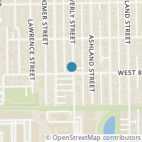 Map location of 702 W 8th Street, Houston, TX 77007
