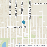 Map location of 816 Yale Street #B, Houston, TX 77007