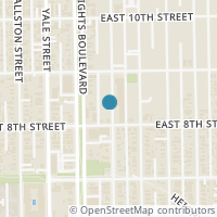 Map location of 821 Harvard Street, Houston, TX 77007