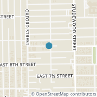 Map location of 631 E 8Th 1/2 St, Houston TX 77007