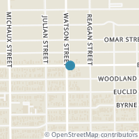 Map location of 730 Bayland Avenue, Houston, TX 77009