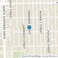 Map location of 907 Herkimer Street, Houston, TX 77008