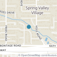 Map location of 1044 Teresa Drive, Spring Valley, TX 77055