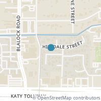 Map location of 9215 Hilldale St, Houston TX 77055