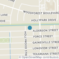 Map location of 14227 Alderson Street, Houston, TX 77015