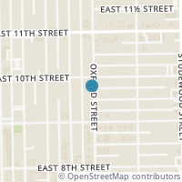 Map location of 937 Oxford Street, Houston, TX 77008