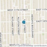 Map location of 953 Yale Street #E, Houston, TX 77008