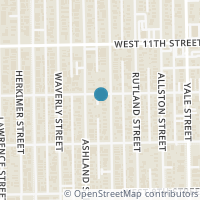 Map location of 504 W 10th Street, Houston, TX 77008