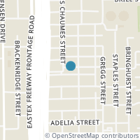 Map location of 3106 Lelia St #1, Houston TX 77026