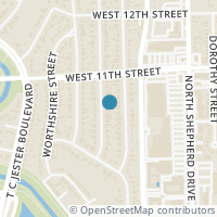 Map location of 1006 Prince St, Houston TX 77008