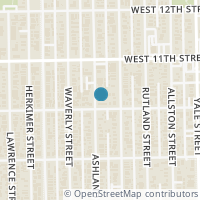 Map location of 1008 Ashland Street, Houston, TX 77008