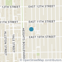 Map location of 1037 Harvard, Houston, TX 77008
