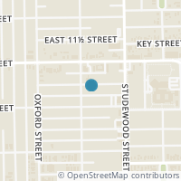 Map location of 710 E 10th 1/2 Street, Houston, TX 77008