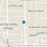 Map location of 8601 Cedarspur Drive, Spring Valley, TX 77055