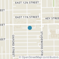 Map location of 705 E 10th 1/2 Street, Houston, TX 77008