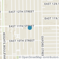 Map location of 1030 Arlington St, Houston TX 77008
