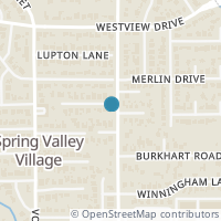Map location of 8601 Cedarbrake Drive, Spring Valley, TX 77055